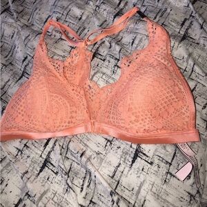 Victoria's Secret Lace Bralette in Soft Peach